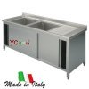 Lavello inox armadiato 600 due vasche e sgocciolatoio691,00 €691,00 €Lavelli armadiati inoxF.A.R.H. Snc Di Bottacin Antonio & C