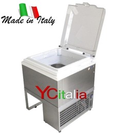 Espositore refrigerato 4 gusti con motore sottostante|Vetrine gelato da incasso con vaschette