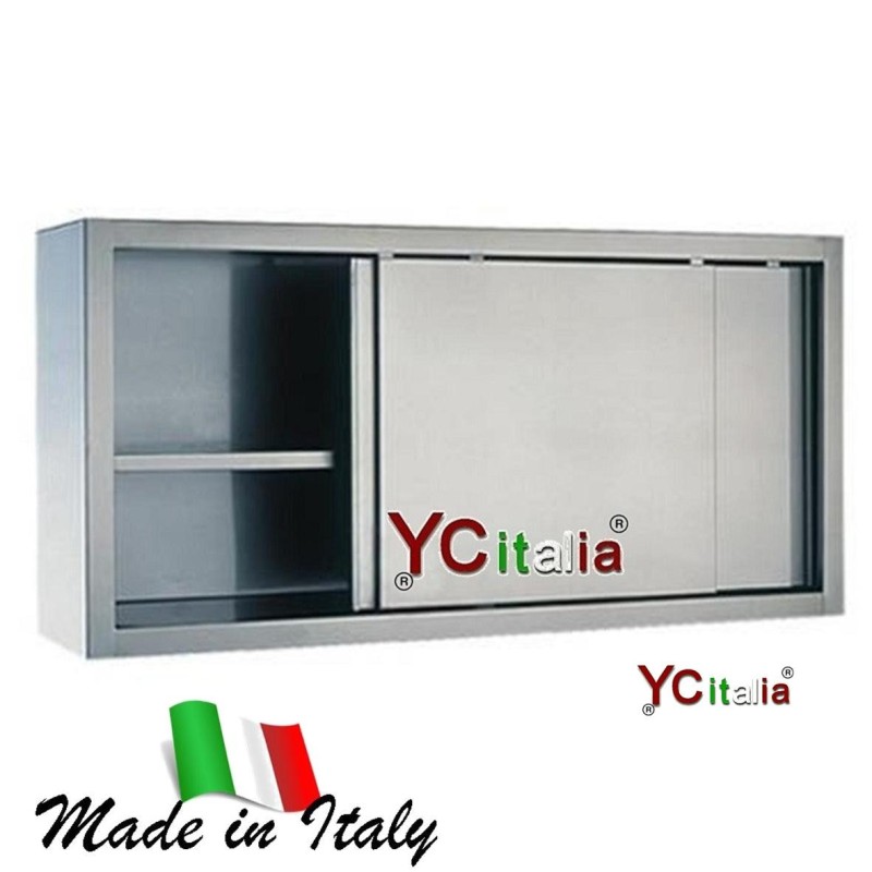 Pensile in acciaio inox h 1000386,00 €386,00 €Pensili in acciaio con porte scorrevoliF.A.R.H. Snc Di Bottacin Antonio & C