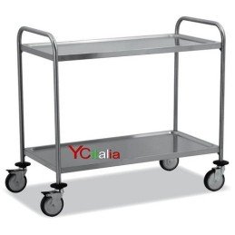 Carrello inox 2 piani