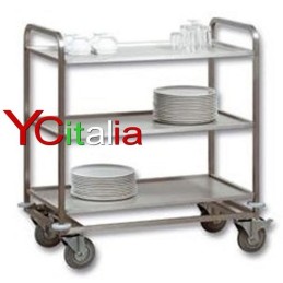 Carrello in acciaio Cerere Rinf|Carrelli sbarazzo inox