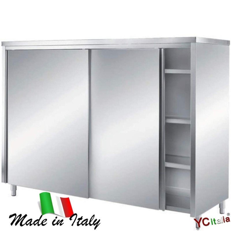 Armadio inox h 1500 p500807,00 €807,00 €Armadi inox alti 1500 con porte scorrevoliF.A.R.H. Snc Di Bottacin Antonio & C