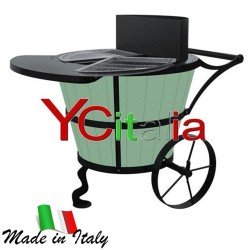 Il barbecue da giardino a legna o carbone vegetale