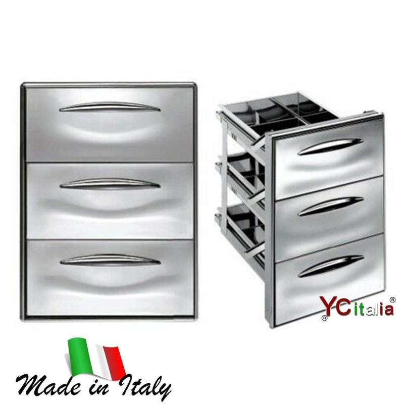 3 cassetti 1/3 cella bar|Accessori cella bar