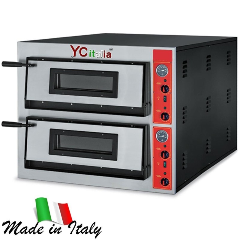 Forno pizza 6+6 elettrico cm 900x1020x750