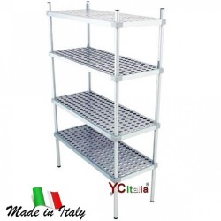 Scaffali professionali per celle frigo profondità 400 h 1800 mm|Scaffali per celle