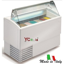 Vetrine gelato 7 gusti con vetri dritti