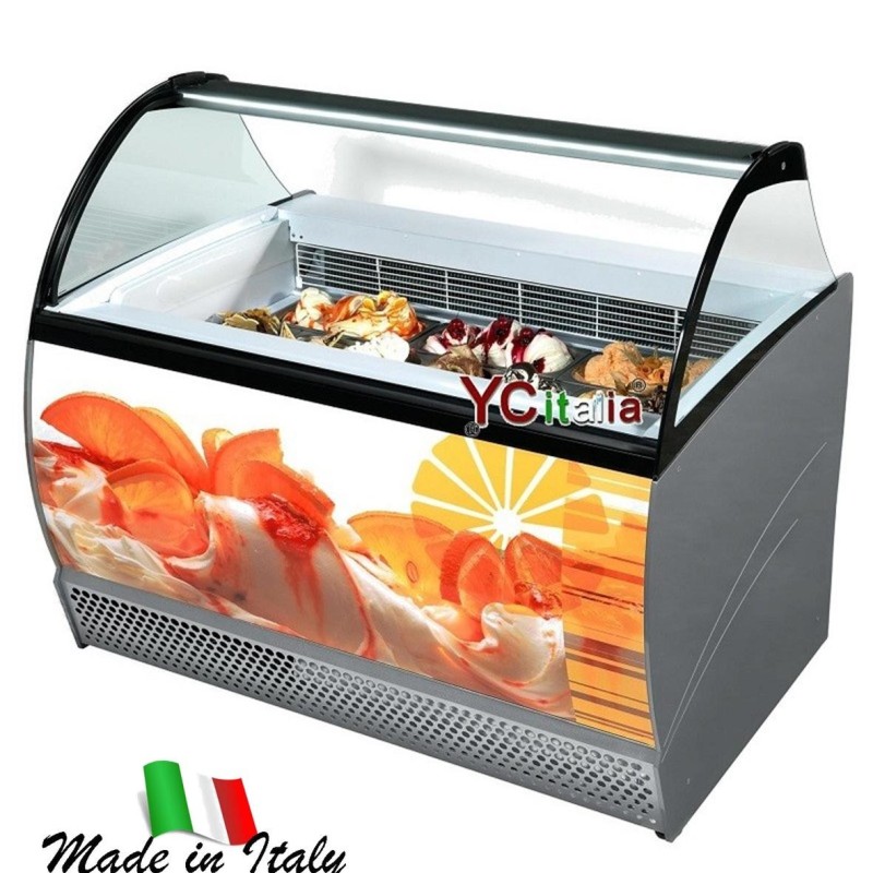 Vetrina 10 gusti per gelato