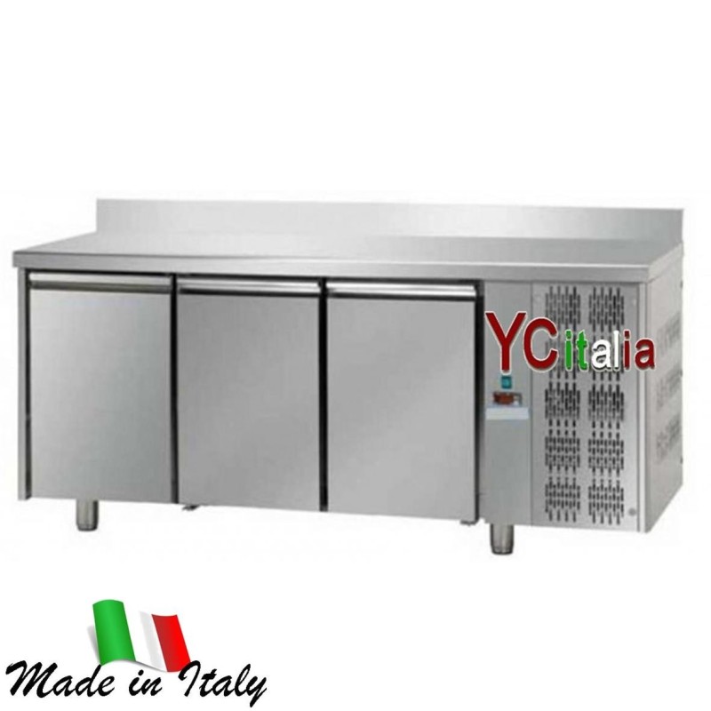 Tavolo refrigerato 3 porte con alzatina TN