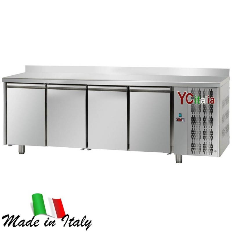 Banco frigo 4 porte con alzatina TN motore dx