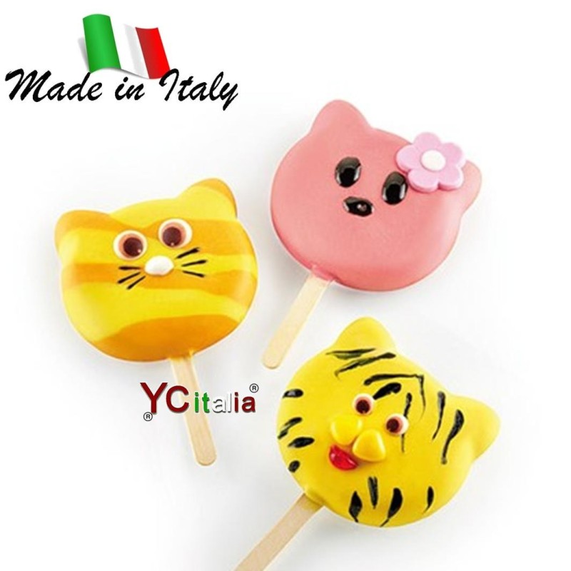 Stampo ghiacciolo in silicone Cat