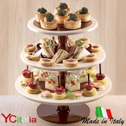 Alzata in policarbonato 3 piani sovrapposti|Alzate torte policarbonato