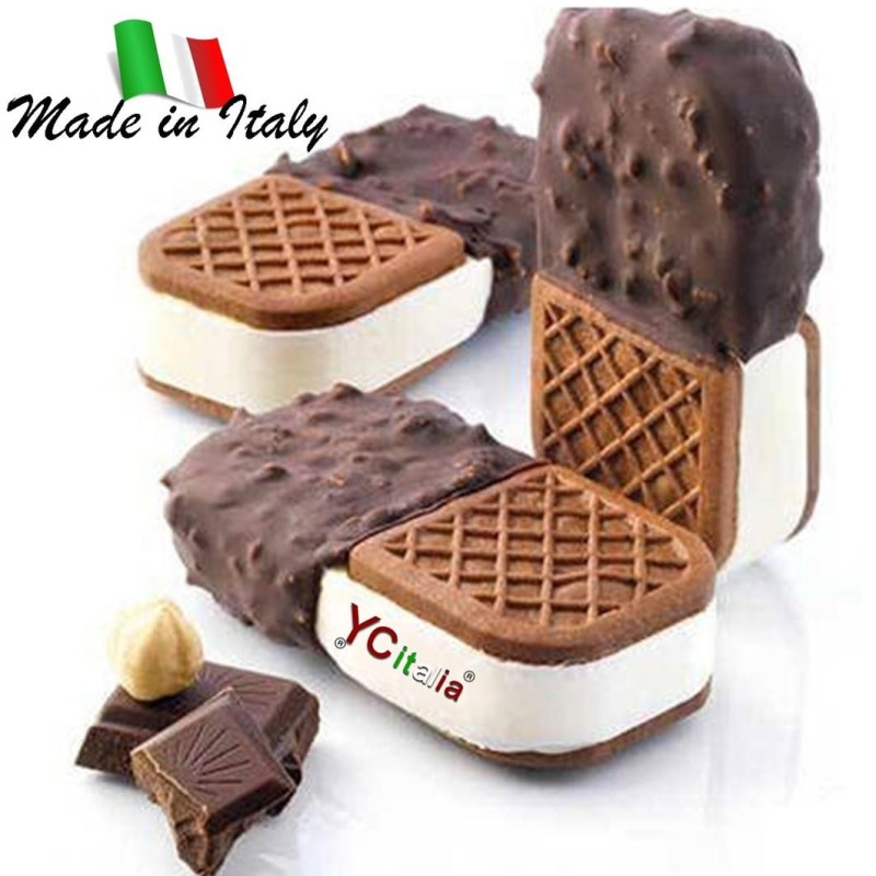 F.A.R.H. Snc Di Bottacin Antonio & C€26.00Ice cream之二cuit印刷Silicone Biscuit Ice Cream Mini Crock