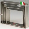 Fascia inox rettangolo h. 40mm