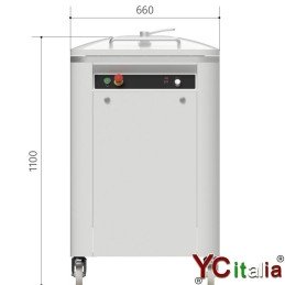 Spezzatrice automatica vasca rettangolare H125 mm|Automatica spezzatrice arrotondatrice 