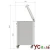 Spezzatrice automatica vasca rettangolare H125 mm|Automatica spezzatrice arrotondatrice 
