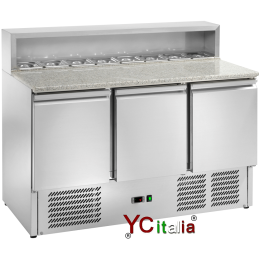 Saladette refrigerata 3 porte GN1/1 1365x700x1295h1.334,00 €1.334,00 €Saladette refrigerata a 3 porteF.A.R.H. Snc Di Bottacin Antonio & C