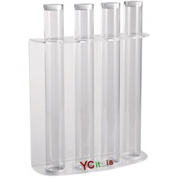 Porta coni a muro 4 file