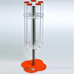 Porta Coni arancio girevole|Porta coni