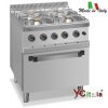 Cucina quattro fuochi a gas con forno elettrico