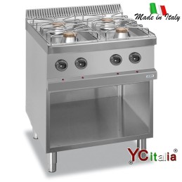 Cucina inox 4 fuochi a gas professionale1.152,00 €Cucine con vano apertoF.A.R.H. Snc Di Bottacin Antonio & C