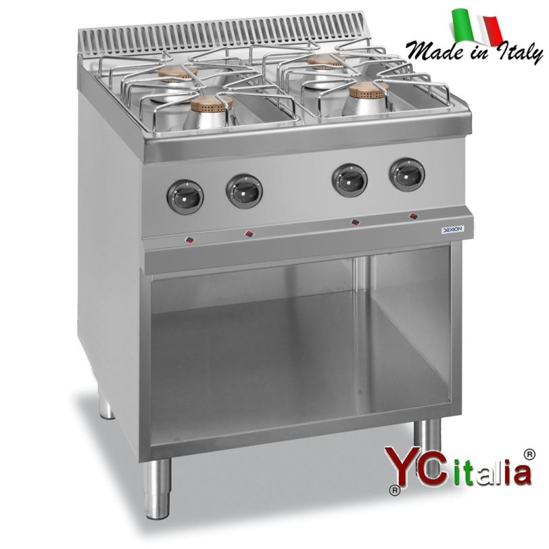 Cucina quattro fuochi a gas