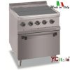 Cucina su mobile a quattro piastre quadrate ribassate con forno