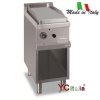 Fry top 40x71,4x85 piastra rigata a gas e 1/2 modulo