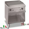 Fry top 70x71,4x85 piastra rigata a gas