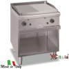 Fry top 70x71,4x85 con piastra 1/2 liscia 1/2 rigata