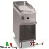 Fry top piastra liscia cromata 1/2 modulo 40x71,4x85