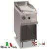 Fry top piastra elettrica liscia cromata 40x71,4x85