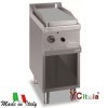 Fry top elettrico con piastra rigata 40x71,4x85