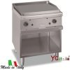 Fry top con piastra rigata elettrica 70x71,4x85