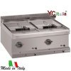 Friggitrice elettrica due vasche da 12 Lt 70x71,4x25|Friggitrice elettrica professionale profondita 70 cm