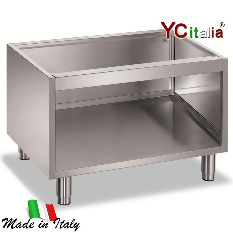 Base armadiata aperta senza porte 80x59,5x60|Piani d appoggio neutri profondita 700