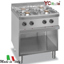 Cucina quattro fuochi a gas