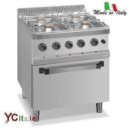 Cucina 4 fuochi con forno a...