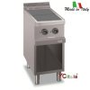 Cucina a due piastre elettriche ribassate