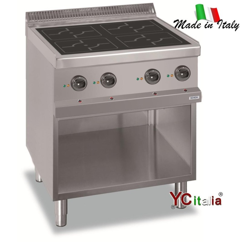 Cucina a induzione 4 zone|Cucina in vetroceramica e induzione professionale profondita 900
