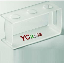 Porta coni a tre vani tubolari con coperchi|Reggi coni linea classica