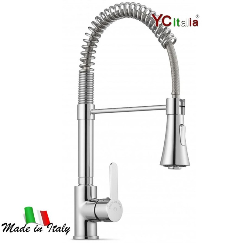 Miscelatore monoforo H 445 mm e doccia dual jet