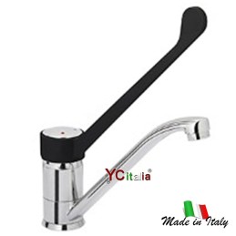 Miscelatore monoforo leva clinica in plastica e doccetta estraibile|Rubinetteria monoforo professionali