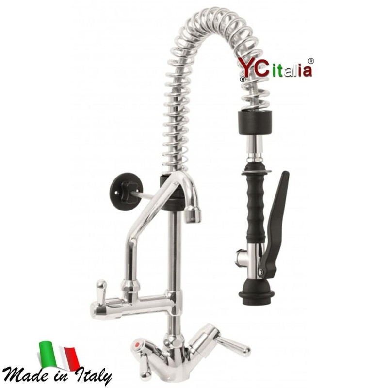 Doccione monoforo versione mini canna a C Ø18x200 mm