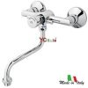 Miscelatore temporizzato a parete con canna girevole 165mm