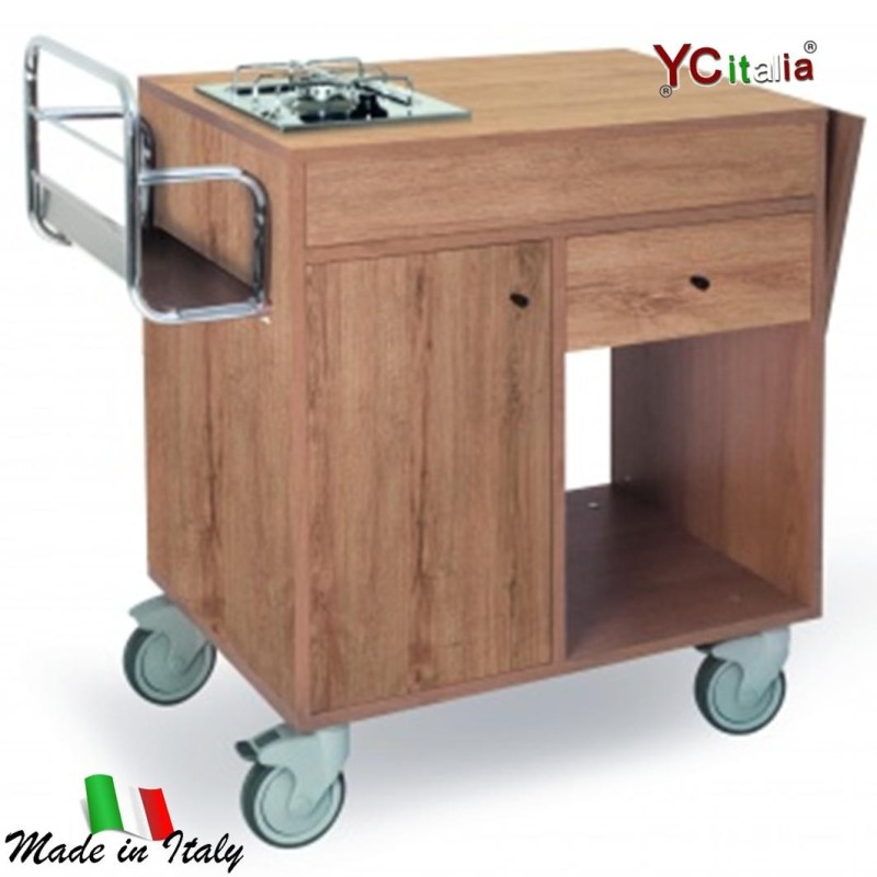 F.A.R.H. Snc Di Bottacin Antonio & C€919.00B. 玻璃图Flambé trolley 1枪支123x50x87 h