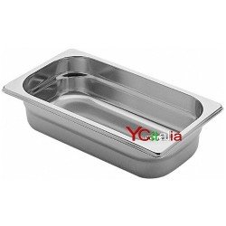 Bacinelle 1/3 GN gastronorm acciaio inox 18/10 aisi 304