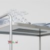 Carrello acciaio inox con piano imbullonato
