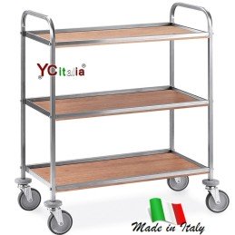 Carrello in acciaio 101x52x103