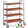 Carrello in acciaio 101x52x137